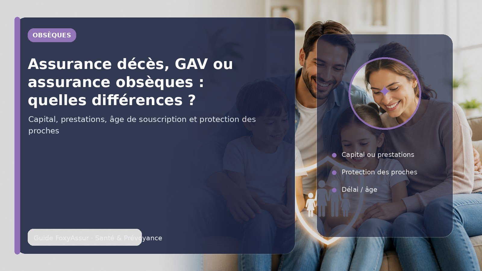 Assurance décès, GAV ou assurance obsèques : quelles différences ?