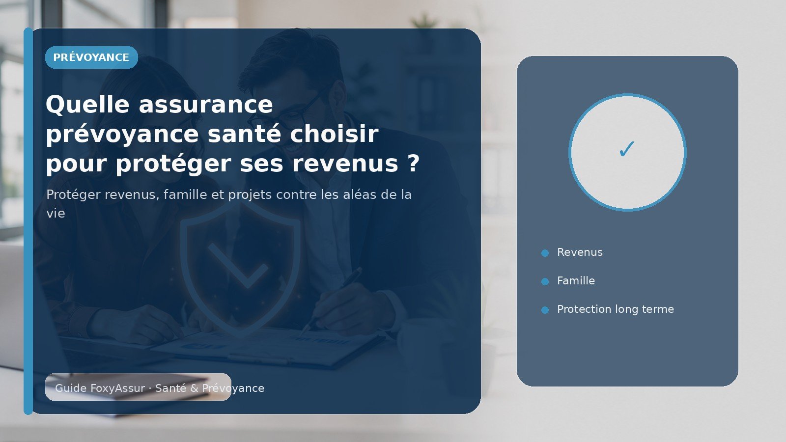 Quelle assurance prévoyance santé choisir pour protéger ses revenus ?